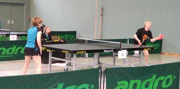 S. Müller, Aufschlag Landesmeisterschaft Senioren 2020