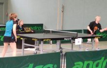 S. Müller, Aufschlag Landesmeisterschaft Senioren 2020